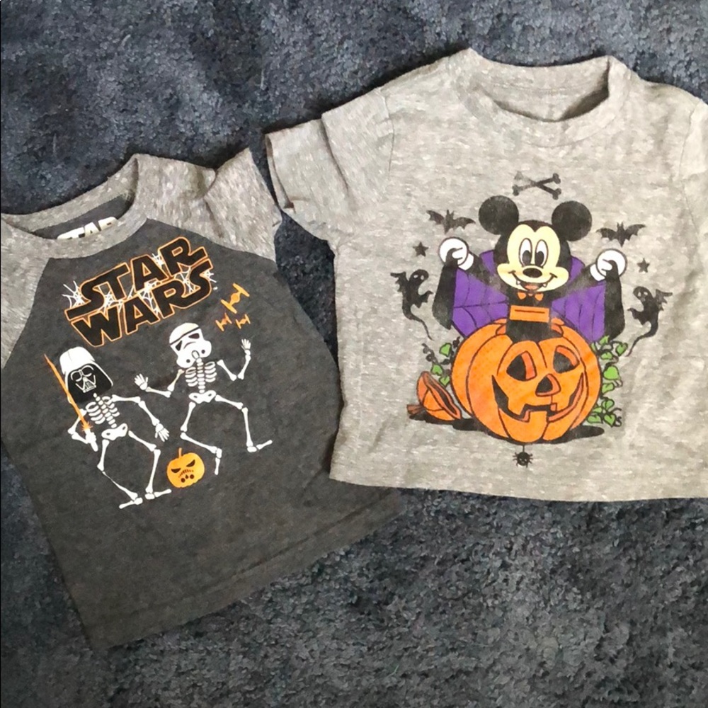 12 month Halloween Disney tees